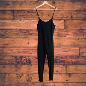 5 for $25🔥SY Fashion Black 3D Knit Bodycon Jumpsuit Large